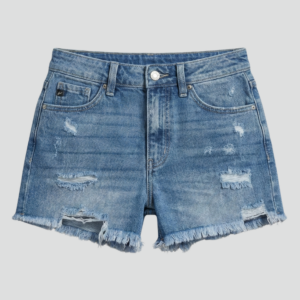Alternative view of Cynthia | Stylish Frayed Denim Shorts