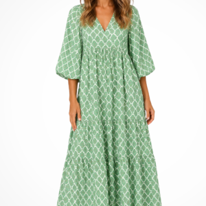 Fiorella | Women’s Floral Tiered Maxi Dress With Relaxed Fit