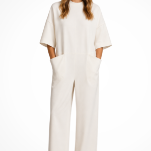 Catalina | Women’s Oversized Short Sleeve Wide Leg Jumpsuit